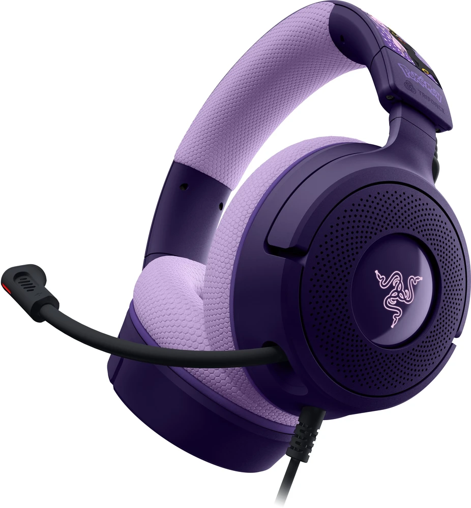 Razer Kraken V4 X Pokémon Edition Ausinės Žaidimams, USB-C, 40 mm – Espeon/Umbreon