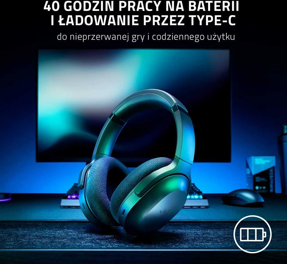 Razer | Ausinės Žaidimams | Barracuda | Belaidės | Ant ausų uždedamos | Belaidės