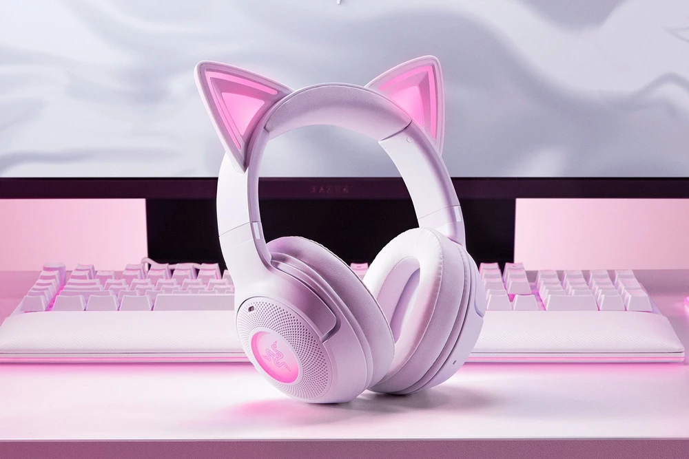 Razer | Ausinės | Kraken Kitty V2 BT | Taip | Bluetooth | Už ausų | Belaidės