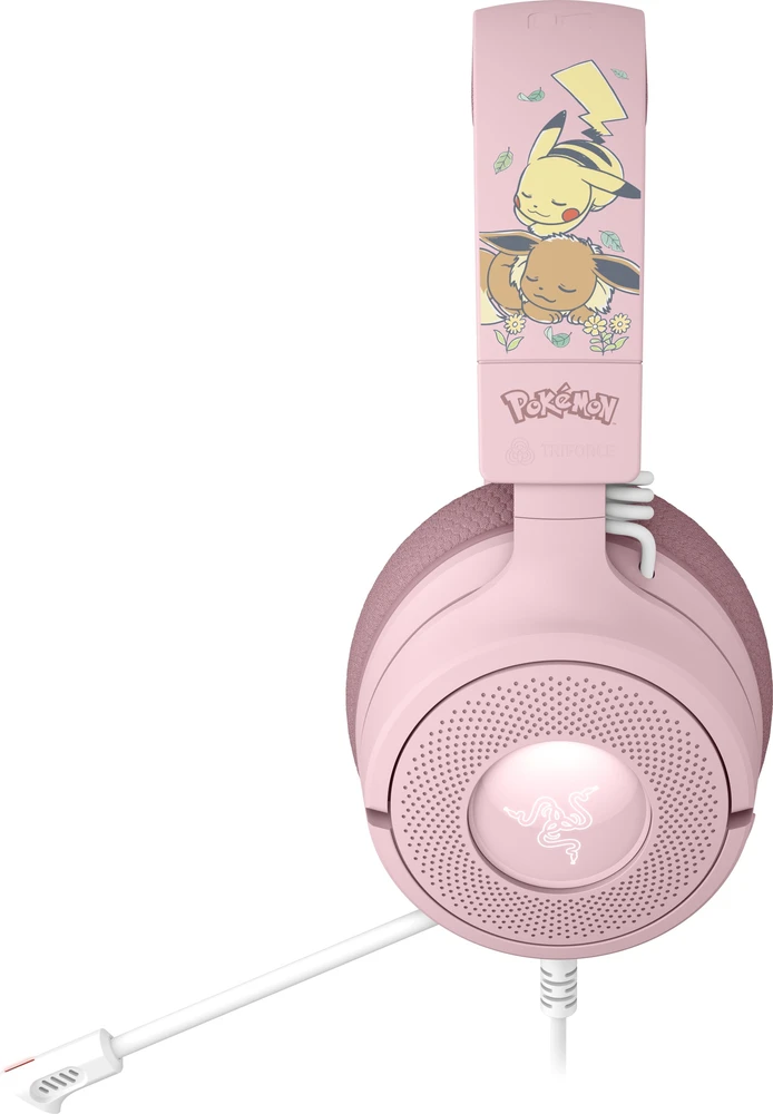 Razer Kraken V4 X Pokémon Edition Ausinės Žaidimams, USB-C, 40 mm – Pikachu/Eevee