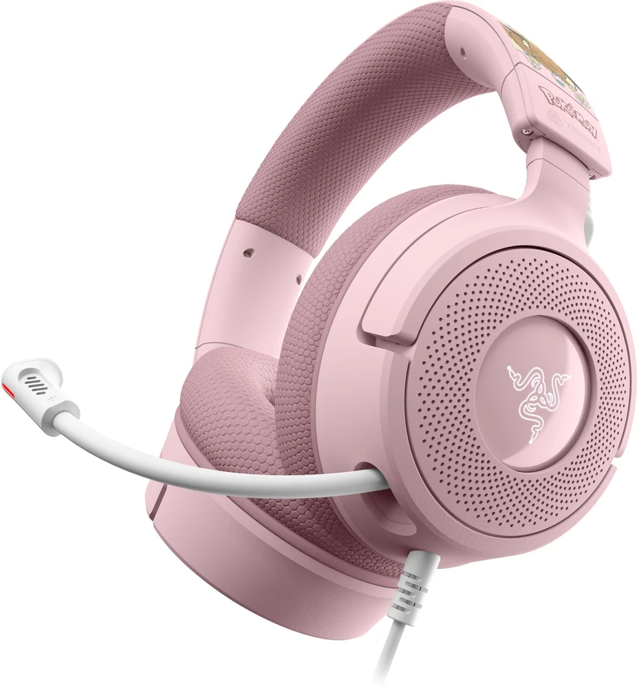Razer Kraken V4 X Pokémon Edition Ausinės Žaidimams, USB-C, 40 mm – Pikachu/Eevee