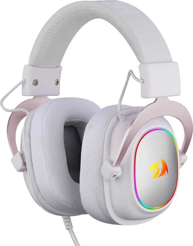 Redragon H510 Zeus-X baltos ausinės su RGB