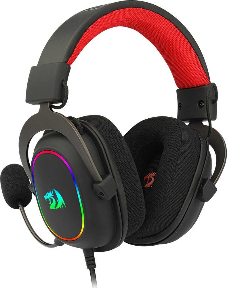 Ausinės Redragon H510 Zeus-X RGB juodai-raudonas