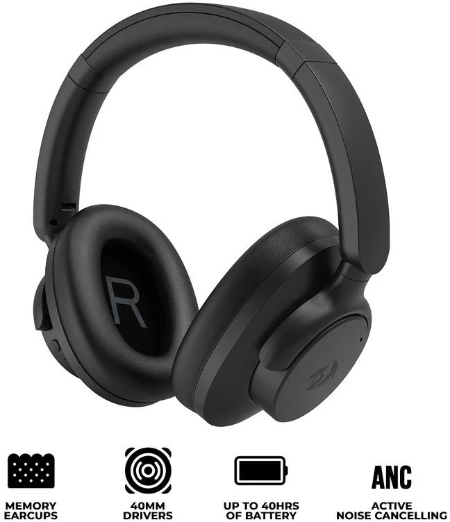 Ausinės Redragon VibeCore 600X Juodas