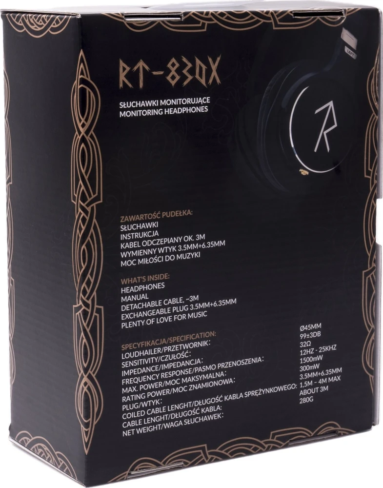 Ausinės RuneTune RT830X