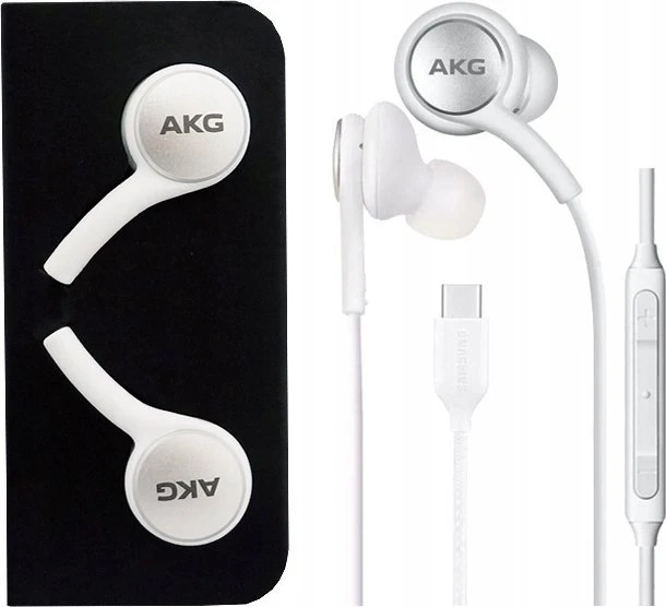AUSINĖS SAMSUNG AKG USB-C JUODOS