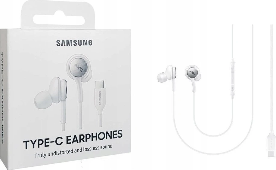 AUSINĖS SAMSUNG AKG USB-C JUODOS