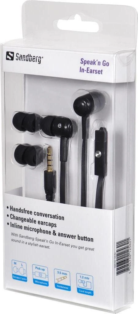 Ausinės Sandberg Speak'n Go In-Earset Juodas