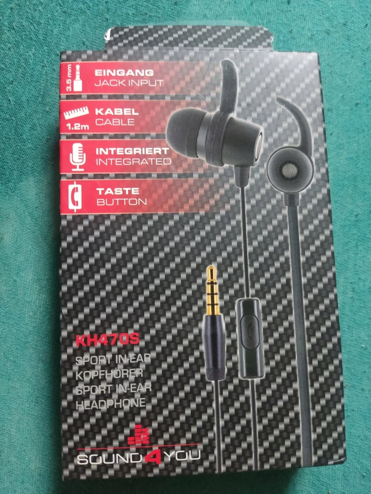 Schwaiger Ausinės In-Ear, 1 x 3,5 mm, stereo, Juodos spalvos