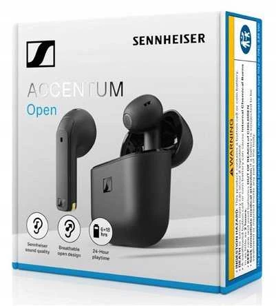 Belaidės ausinės Sennheiser Accentum Open, juoda