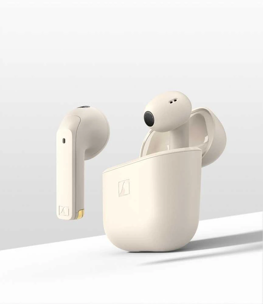 Belaidės ausinės Sennheiser Accentum Open, kreminė