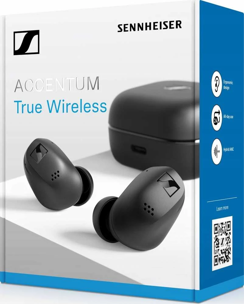 Sennheiser Accentum TWS ausinės, Juodos