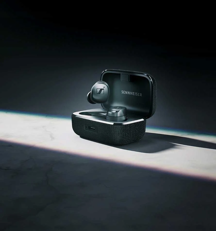 Sennheiser Momentum 4 TWS ausinės, Sidabrinės spalvos