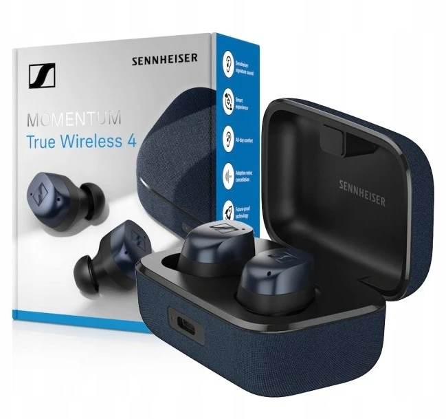 Ausinės Sennheiser Momentum 4 True Belaidės In-Ear Earbuds Denim EU