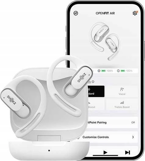 Ausinės Shokz OpenFit Air, Rožinės spalvos