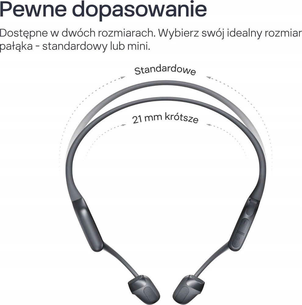 Ausinės Shokz OpenRun Pro2 Mini, Juodos spalvos