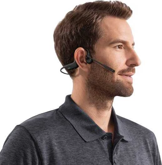 Shokz OpenComm2 ausinės su mikrofonu profiliu