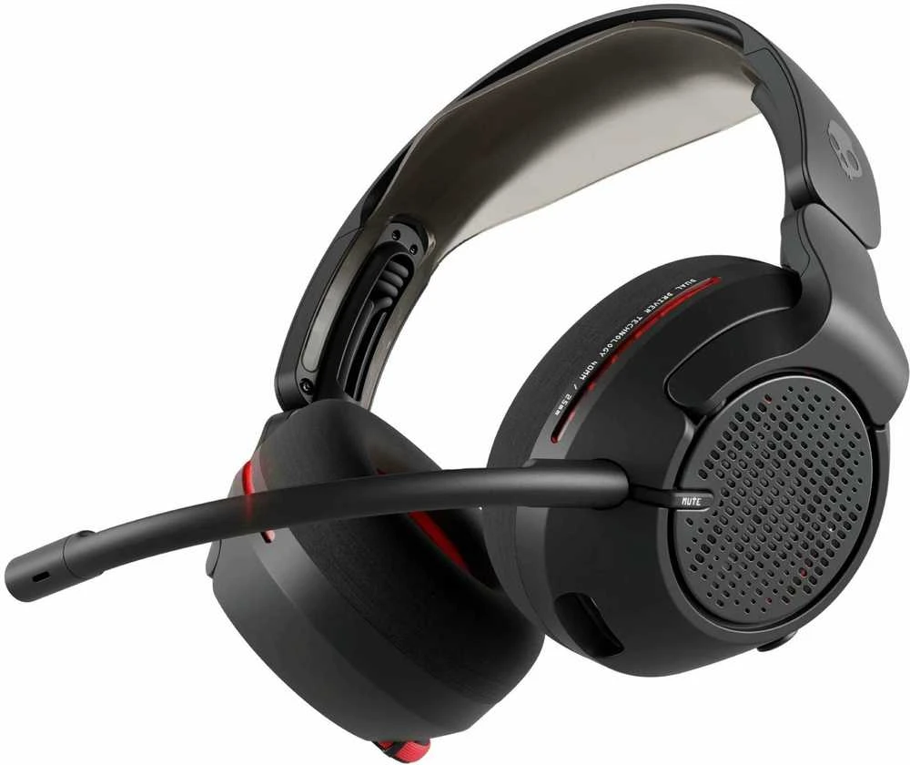 Skullcandy Crusher PLYR 720 Bluetooth Belaidės Over-ear Ausinės with Mic, BT 5.3, skirta PS5, Nintendo Switch, Juodas EU (S6PCW-T963)