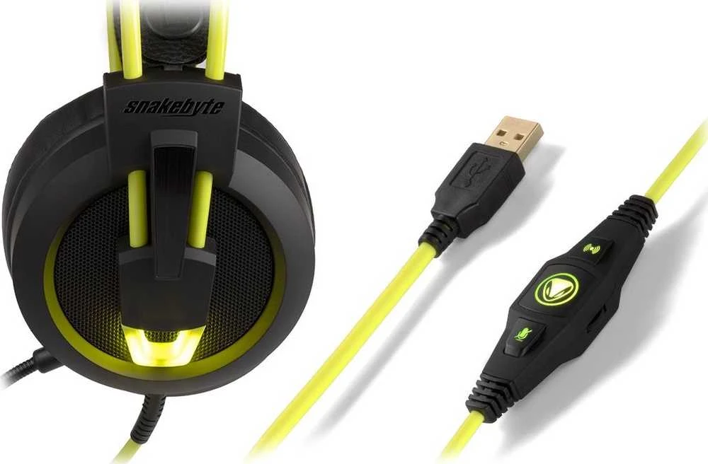 Ausinės „Snakebyte Head“: „Set Pro Geltona“ (SB914119)