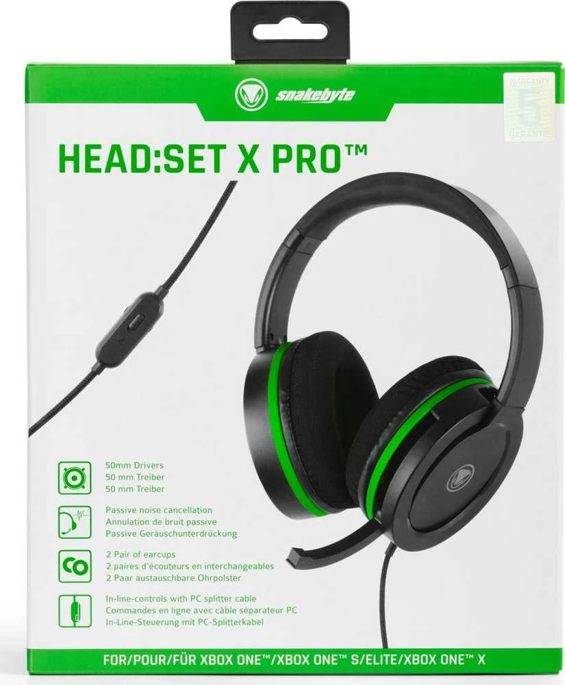 Ausinės Snakebyte Head:Set X Pro žalia (SB913150)