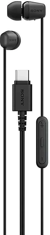 Sony Earbuds | IER‑EX15C | su laidu | į ausis įkišamos | Mikrofonas | Juodas
