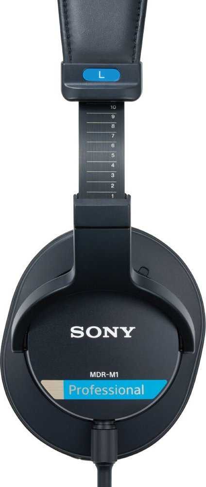 Sony MDR-M1 uždaros studijinės ausinės, Juodos