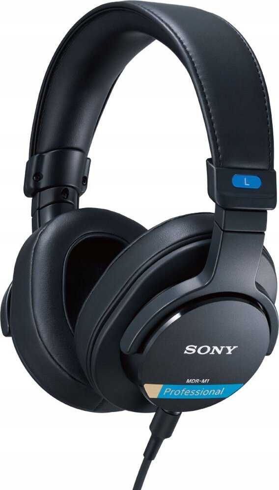 Sony MDR-M1 uždaros studijinės ausinės, Juodos