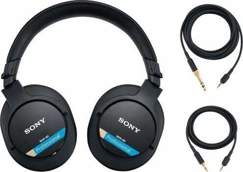 Sony MDR-M1 uždaros studijinės ausinės, Juodos