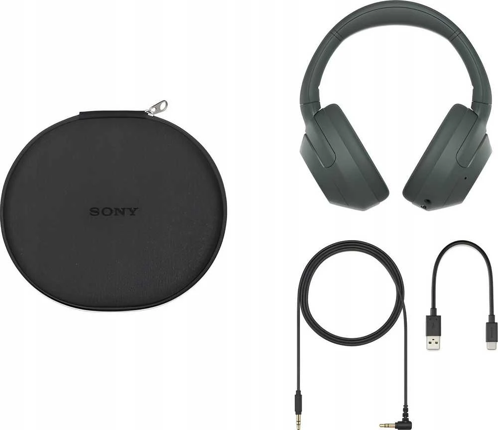 Žalios Sony ULT WEAR ausinės komplektas