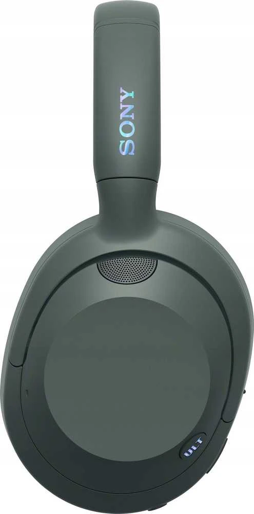 Sony ULT WEAR ausinės – žalio korpuso šoninis vaizdas