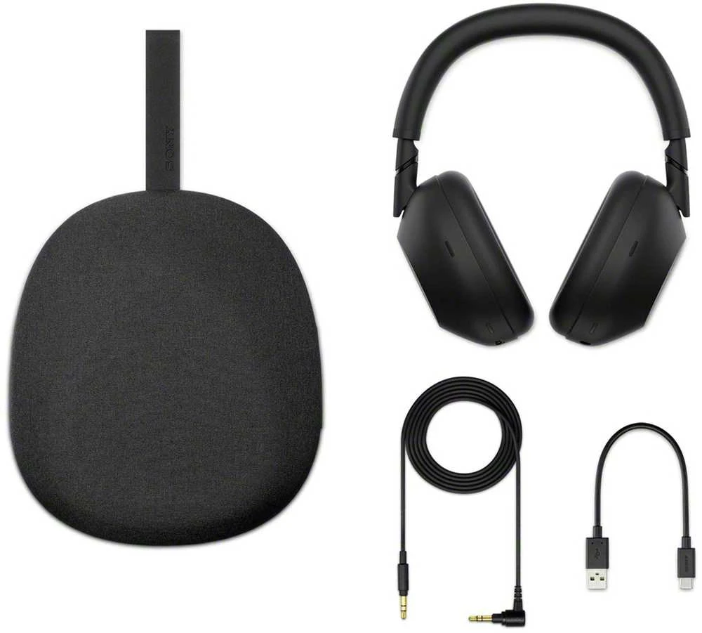Sony WH-1000XM6 ausinės su visais priedais