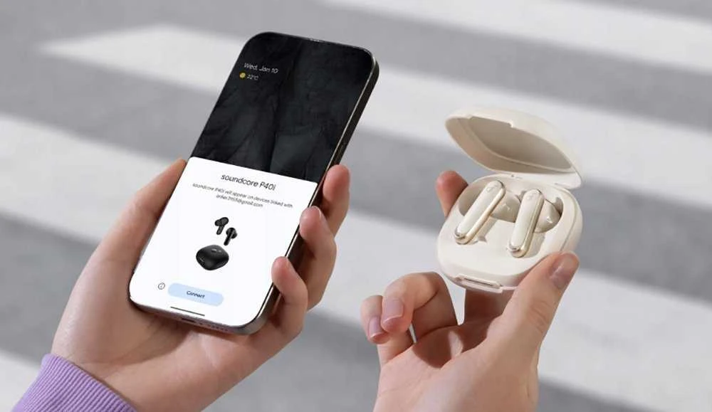 Ausinės Anker Soundcore P40i, Smėlio spalvos