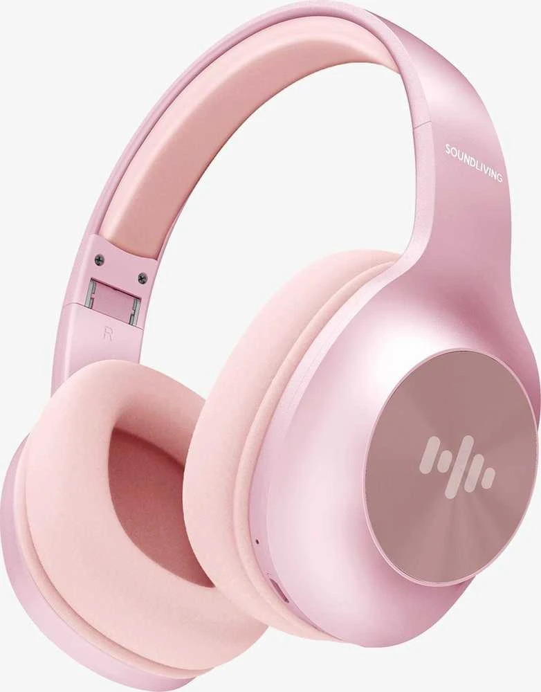 Ausinės Soundliving Soul rožinės spalvos nuo šono