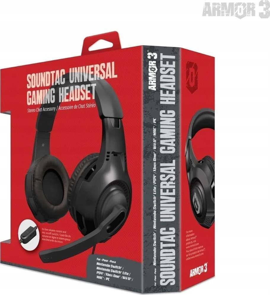 MyScreen Ausinės SOUNDTAC UNIVERSAL GAMING BLAC