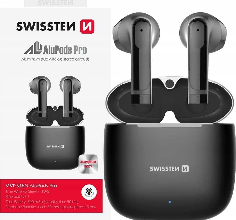 Ausinės Sourcing Swissten ALUPODS PRO TWS (54300300)