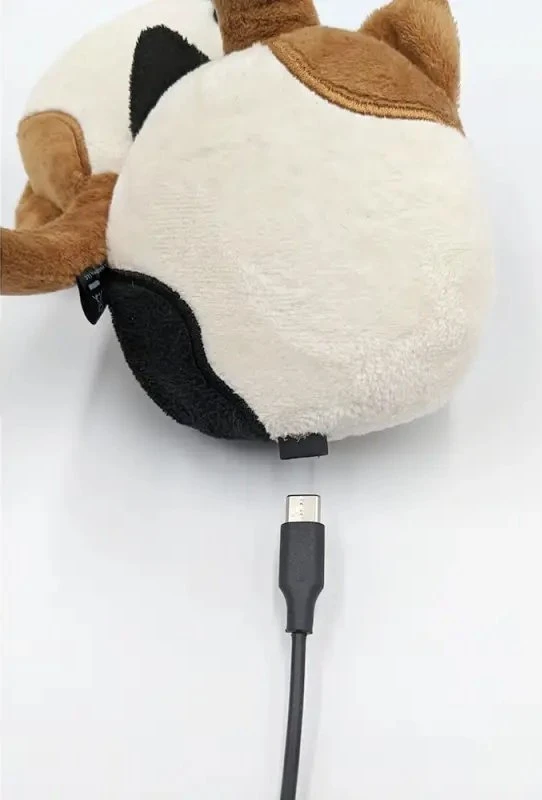 „Squishmallows“ pliušinės „Bluetooth“ ausinės su kamera