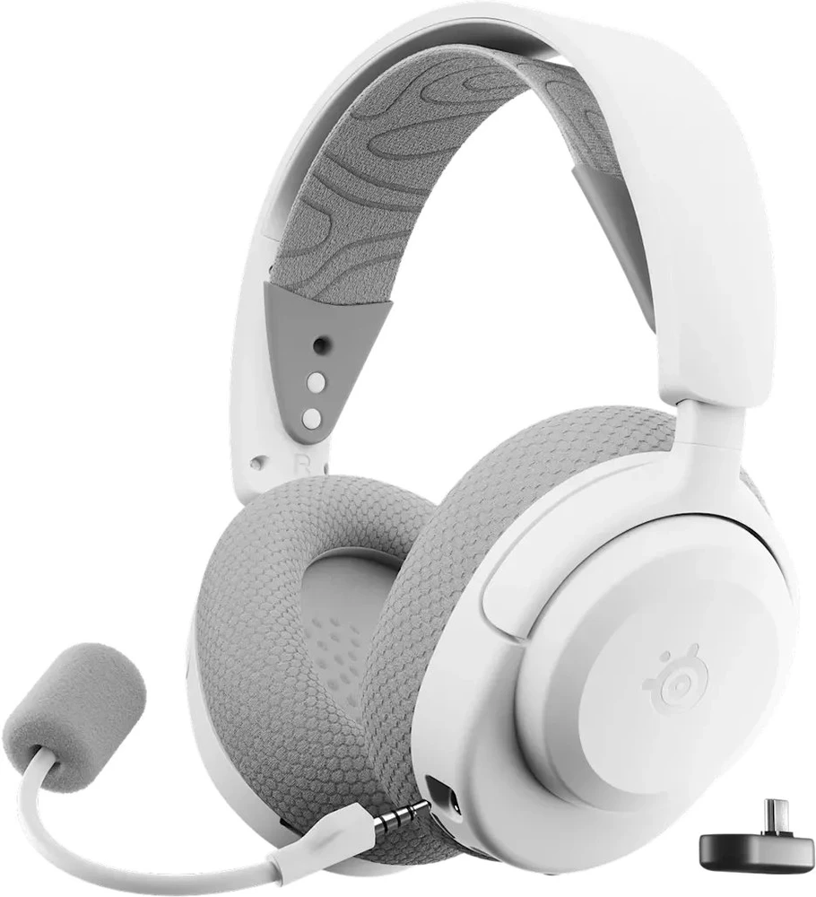 SteelSeries Ausinės Žaidimams | Arctis Nova 3PW | Bluetooth | Over-Ear | Mikrofonas | Noise canceling | Belaidės | Baltas