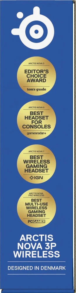 Steelseries Arctis Nova 3P belaidės žaidimų ausinės (juodos)