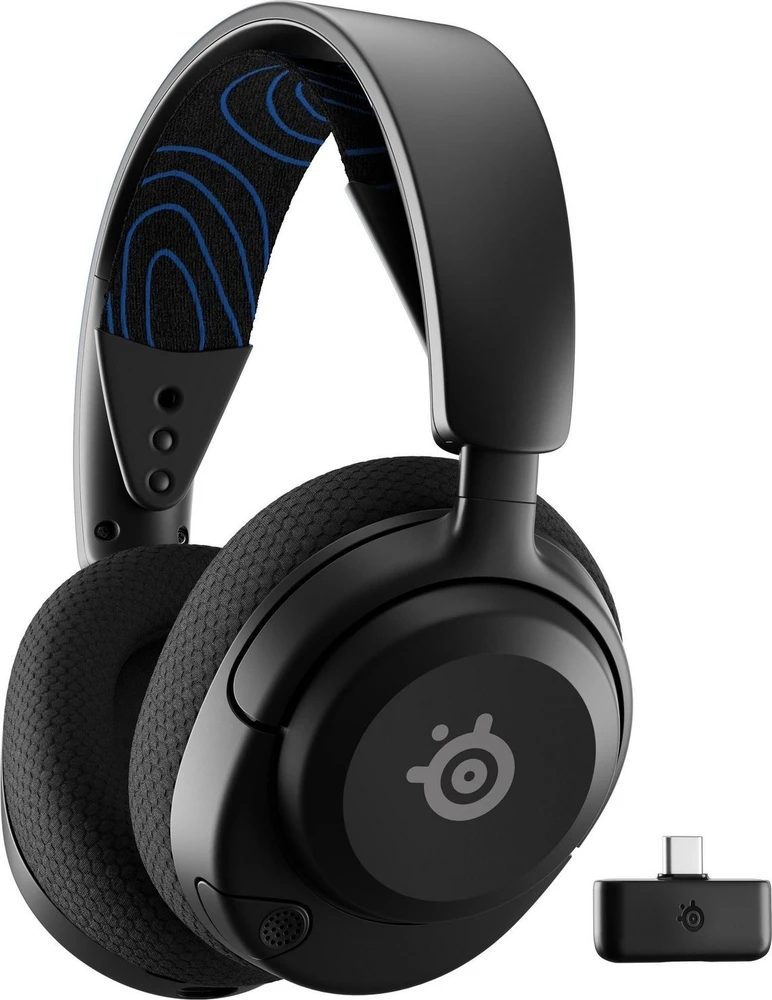 Belaidės žaidimų ausinės SteelSeries Arctis Nova 5P, Juodos spalvos