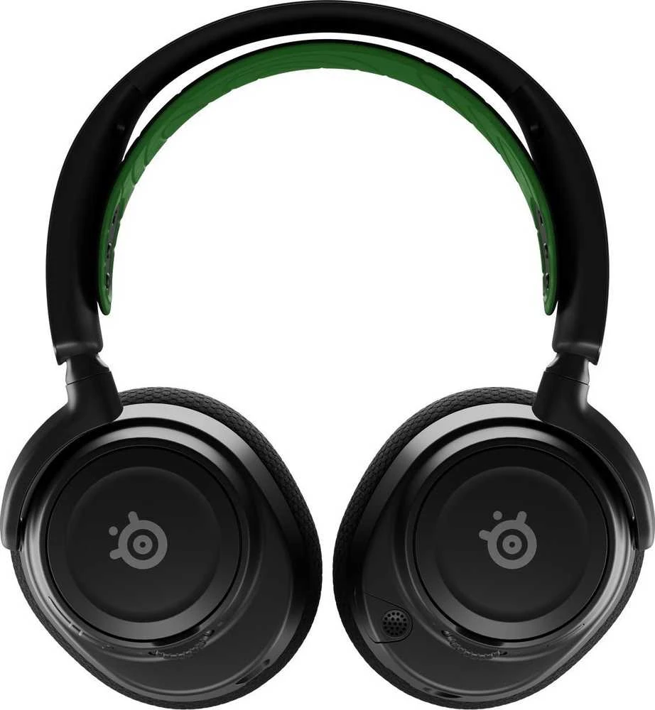 Belaidės ausinės su mikrofonu SteelSeries Arctis Nova 7X Over-Ear, Juodos/Žalios spalvos