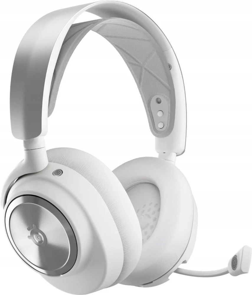 Belaidės žaidimų ausinės Steelseries Arctis Nova Pro Wireless X, baltos