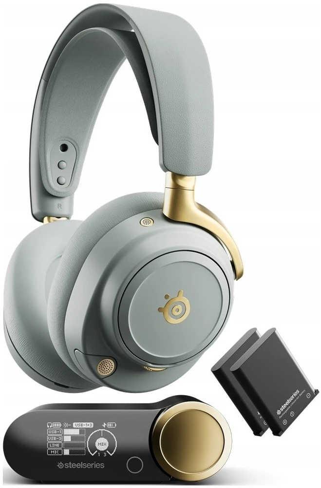 Ausinės SteelSeries Ausinės Arctis Nova Elite Sage Auksinė (61663)