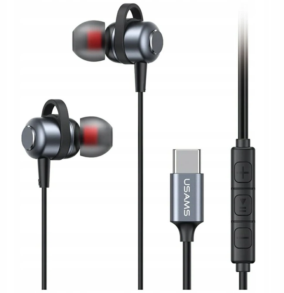 USAMS EP-48 Stereo ausinės USB-C tarnish