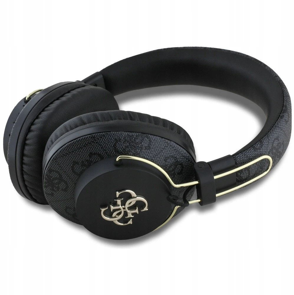 Guess PU 4G Metal Logo ENC belaidės ausinės juodos spalvos