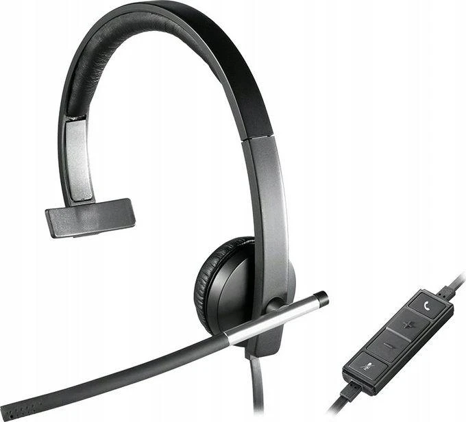 Logitech H650e Laisvų rankų įranga Su lankeliu Juoda, Pilka