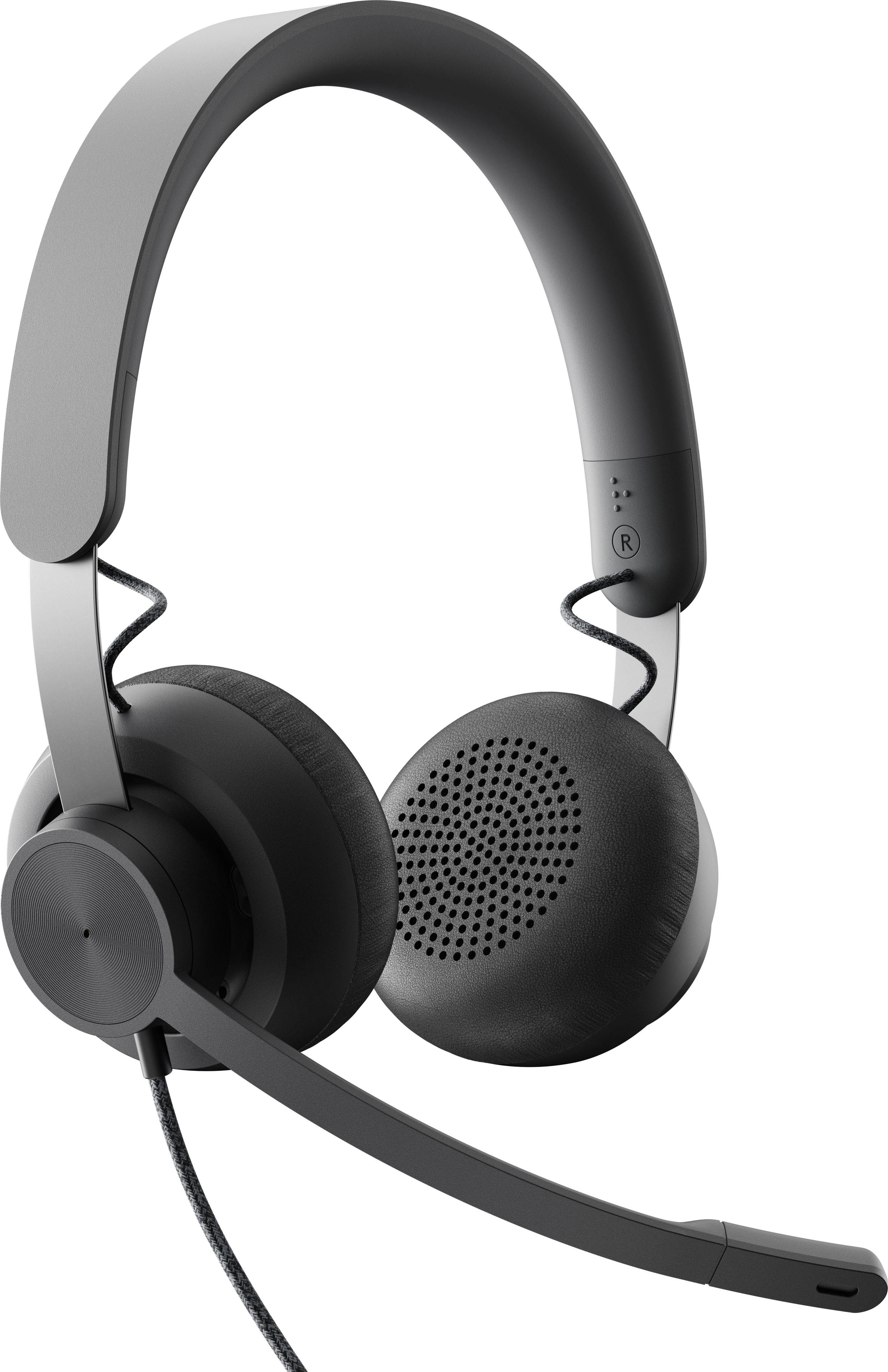 Logitech Zone ausinės su laidu ir mikrofono svirtimi