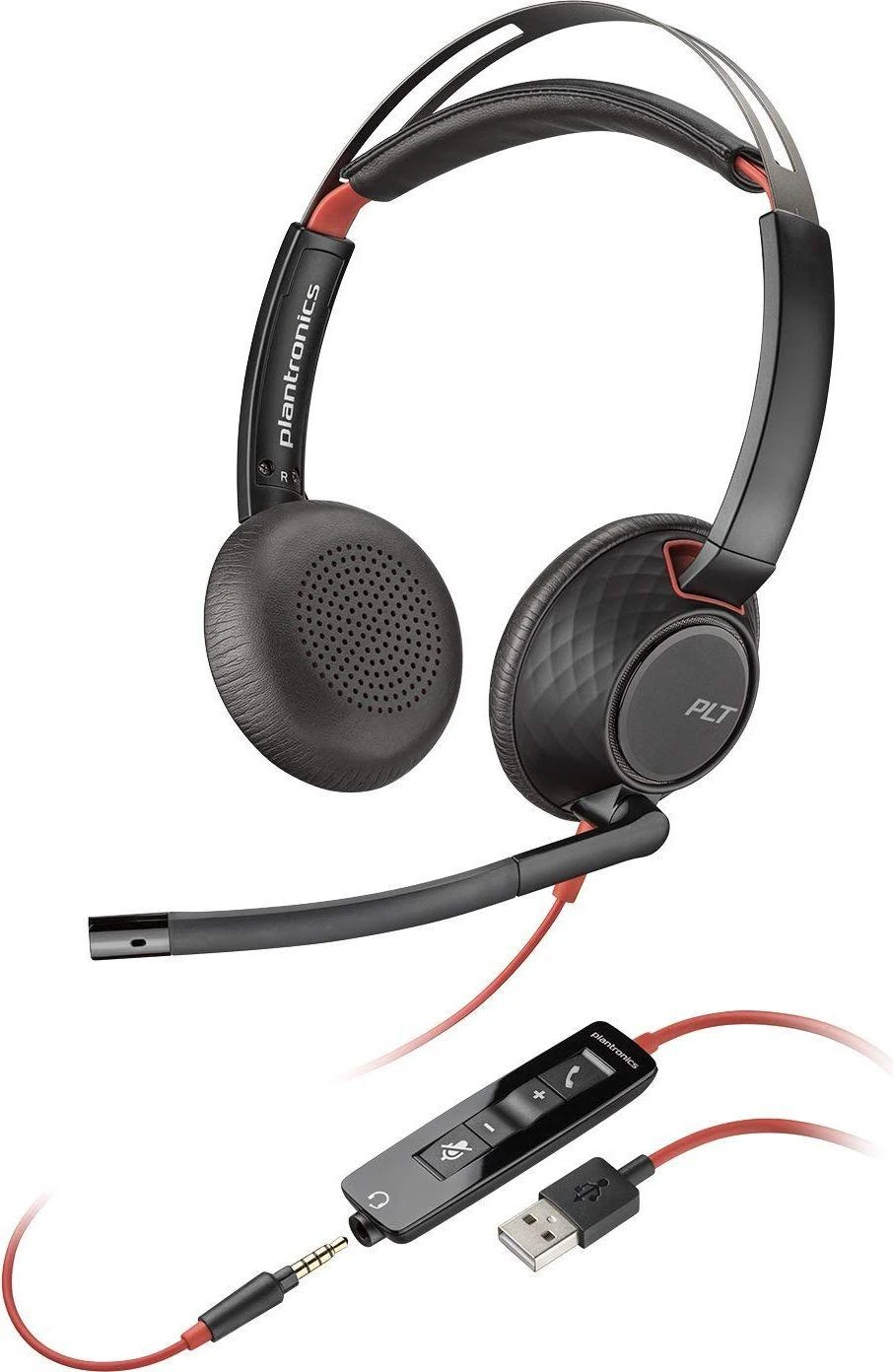 Plantronics POLY Blackwire C5220 USB-A 5200 Series Ausinės ant ausies USB ir 3,5 mm lizdas