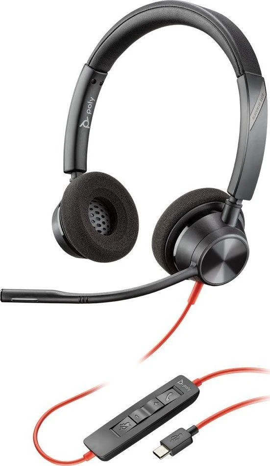 Ausinės Plantronics POLY Blackwire 3320 BW3320-M USB-C