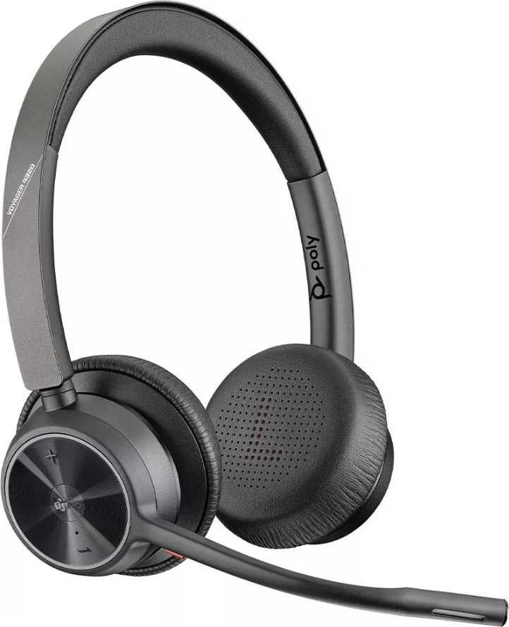 Poly Voyager 4320 UC belaidės ausinės su mikrofonu