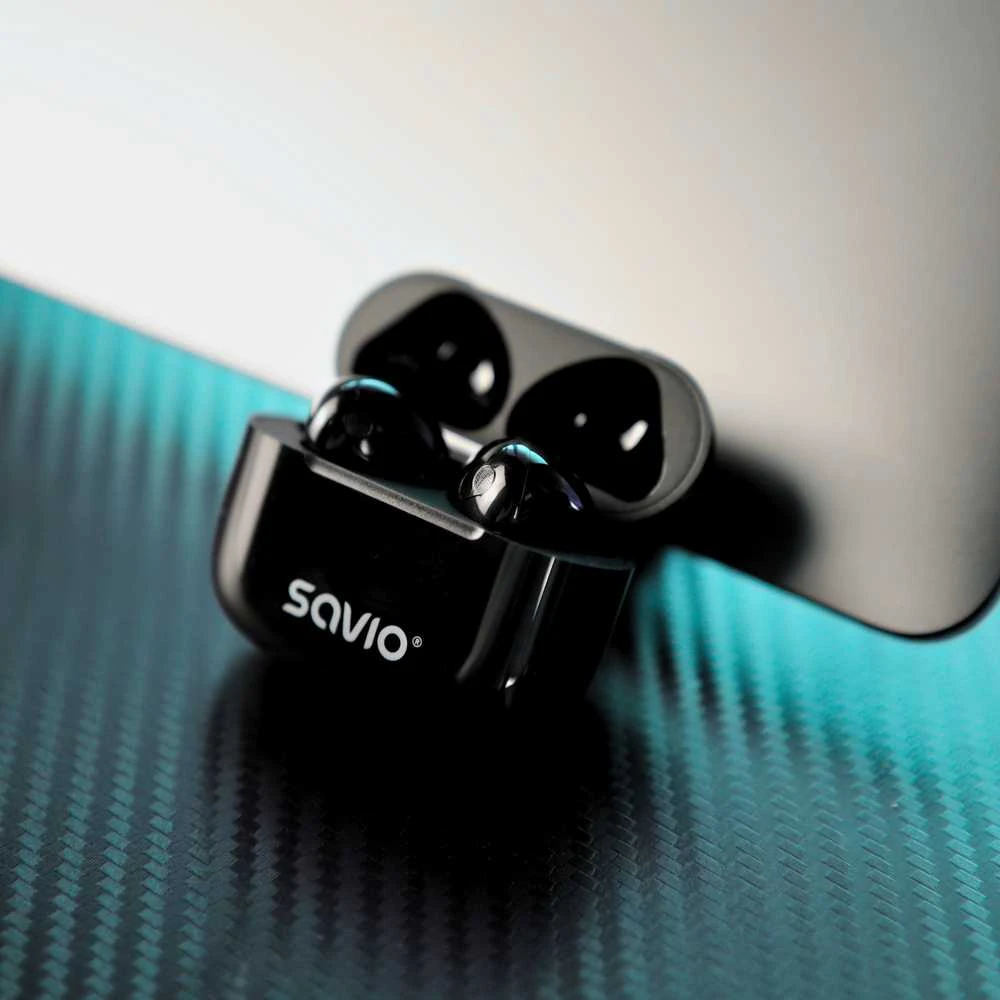SAVIO TWS-02 PRO Belaidės Ausinės